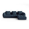 SOFA modular Bloom aus strukturiertem Stoff dunkelblau 2 Sitzplätze - Dunkelblau, Textil (216/332cm) - Micadoni