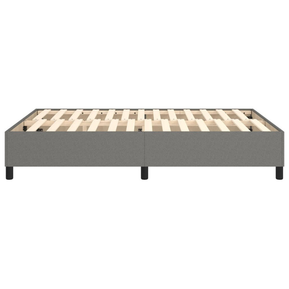 BOXSPRINGBETTGESTELL Dunkelgrau 140/200 Cm Stoff - Dunkelgrau, Textil (140/200cm) - vidaXL