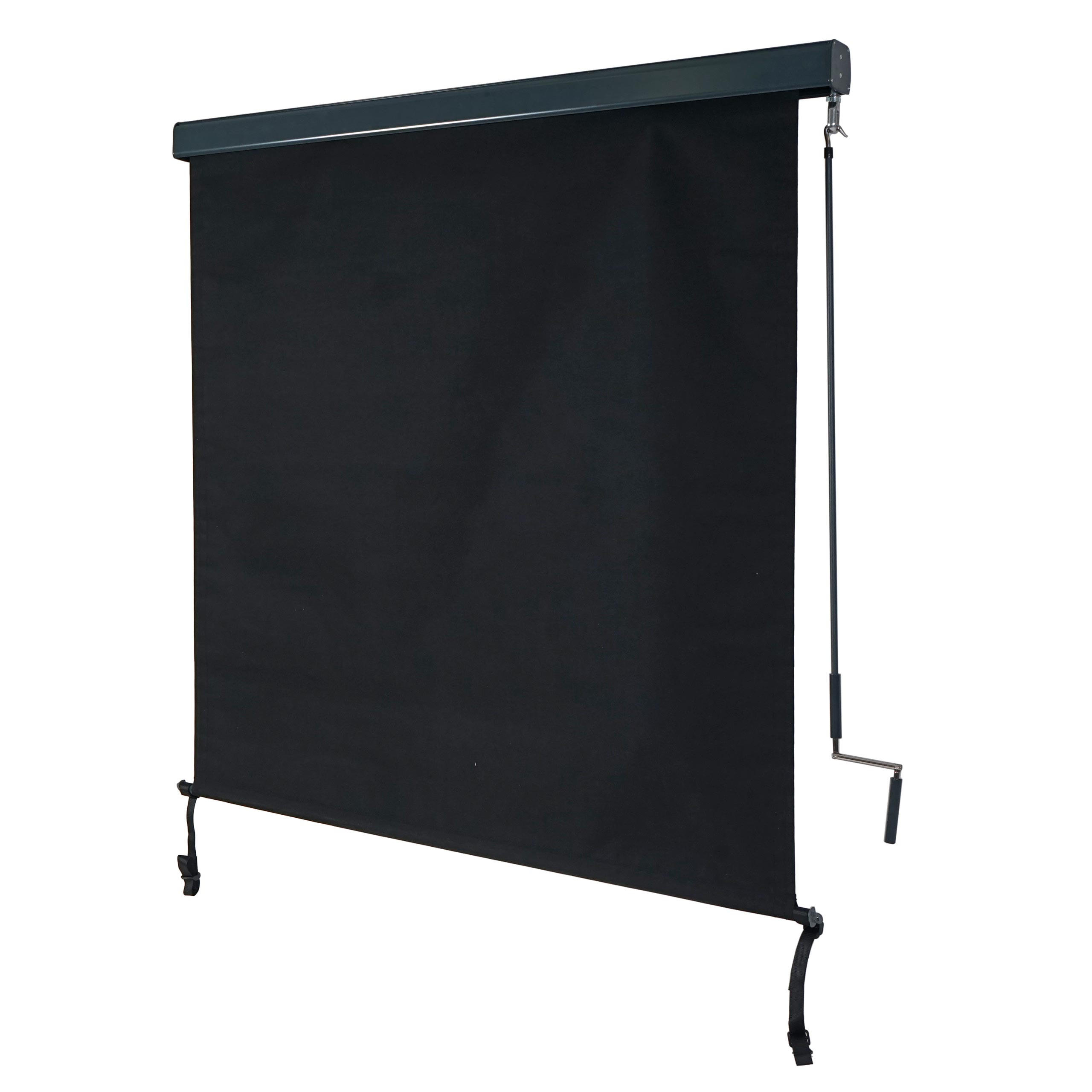 VERTIKALMARKISE Schwarz - Schwarz, Textil (140/250/8cm) - MCW