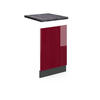 FRONTBLENDE R-Line Bordeaux Hochglanz 45 cm, AP Anthrazit - Bordeaux/Anthrazit, Holzwerkstoff (45/57.2/1.6cm) - Vicco