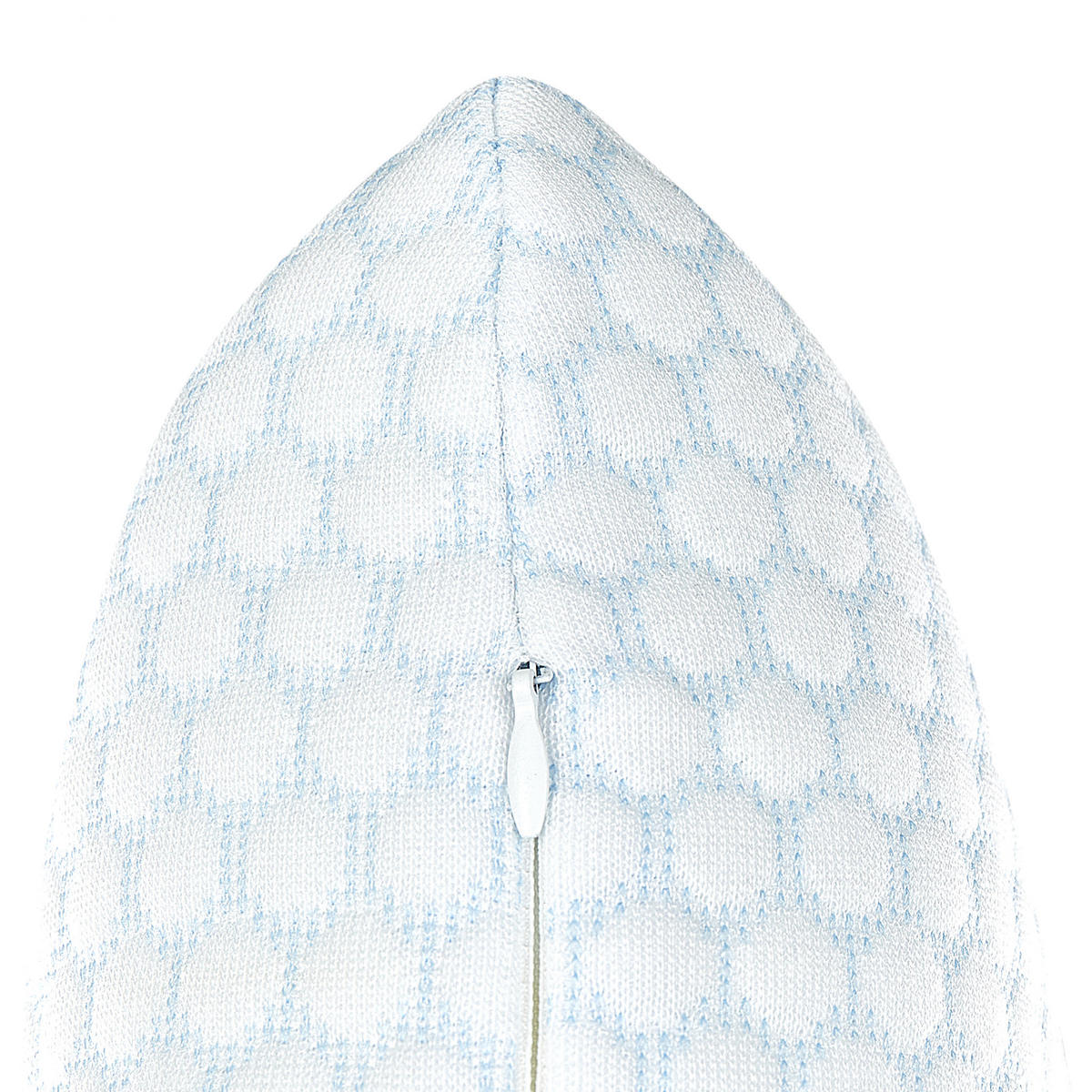KOPFKISSEN Weiß 40/60 cm Emin - Blau/Weiß, Textil (60/40cm) - Beliani