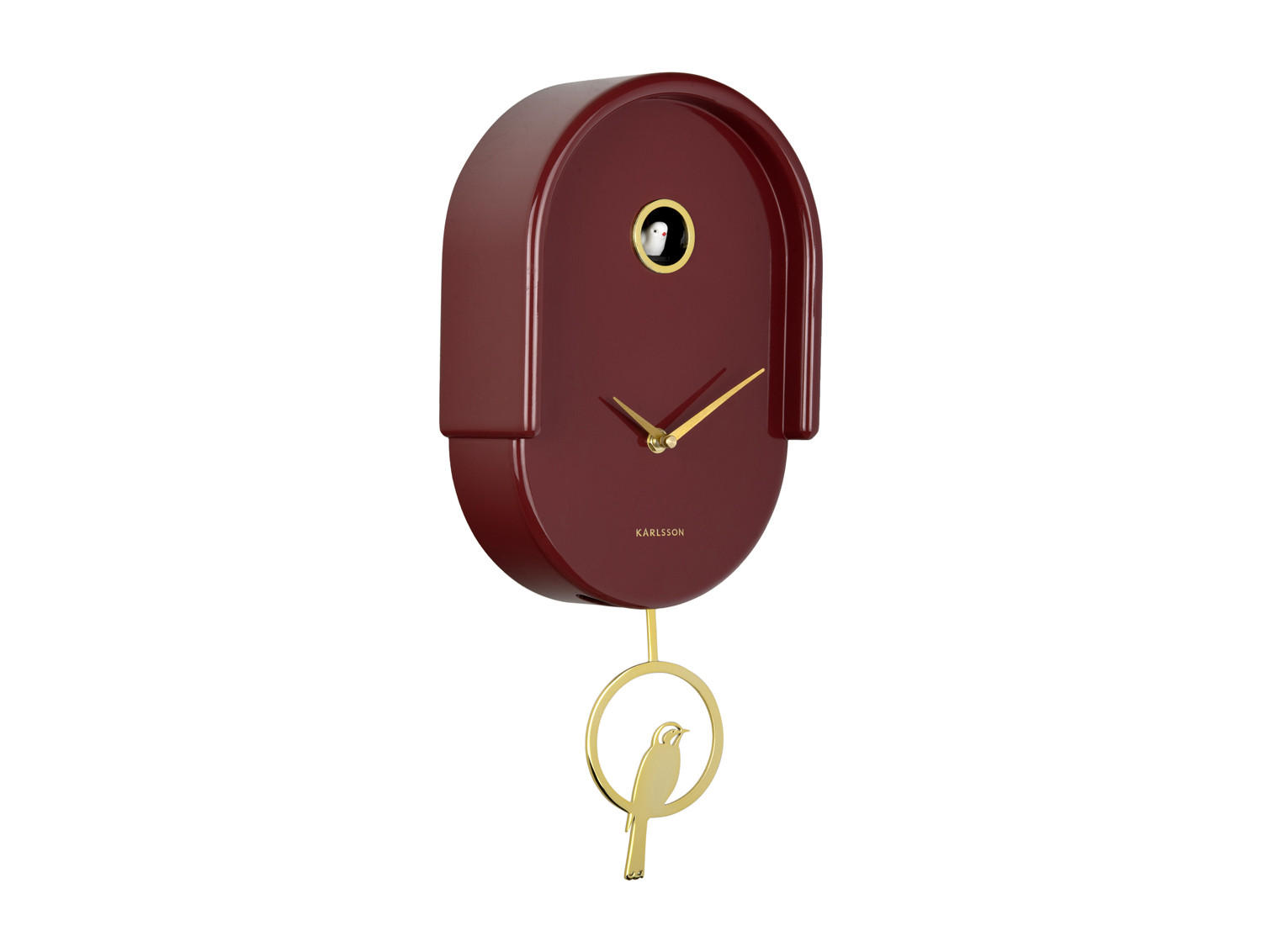 Karlsson Wanduhr Rot 8.5x42x20 cm