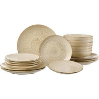 TELLERSET Omara beige 18er Set - Beige, Keramik (36/33.5/54cm) - Ritzenhoff Breker