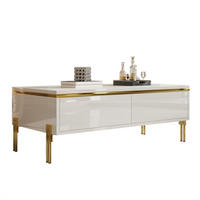 COUCHTISCH 100x50 Hochglanz Multifunktion Wohnzimmermöbel - Weiß, Holzwerkstoff (100/50/36cm) - FLIEKS