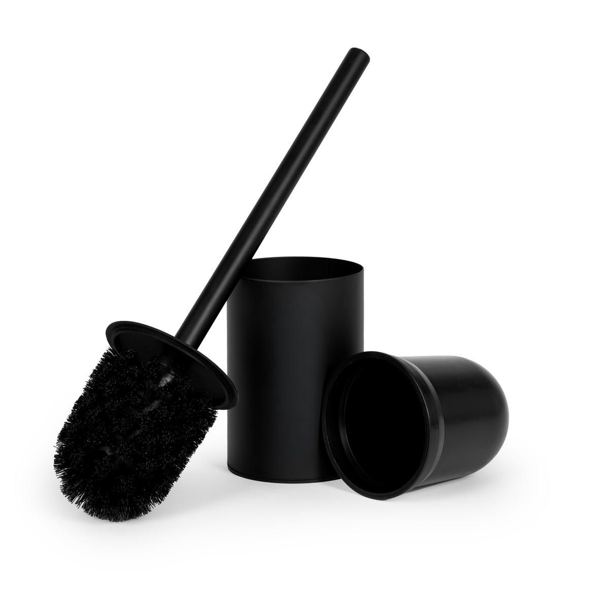 WC-GARNITUR Schwarz Glastrennwand - Schwarz, Glas/Kunststoff (19.5/68/18cm) - Mat-Haus