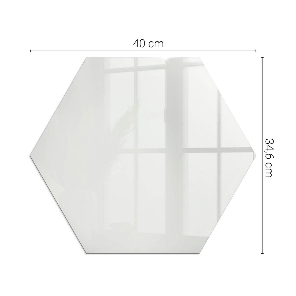 GLASPLATTE für Kamin h40 cm - Grau, Glas (40/40/0.4cm) - TULUP