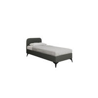 POLSTERBETT Mavilo 90 x 200 cm mit Bettkasten und Lattenrost Taschenfederkernmatratze POCKET H3 - dunkelgrau - Dunkelgrau, Holz (90/206cm) - Panda Möbel
