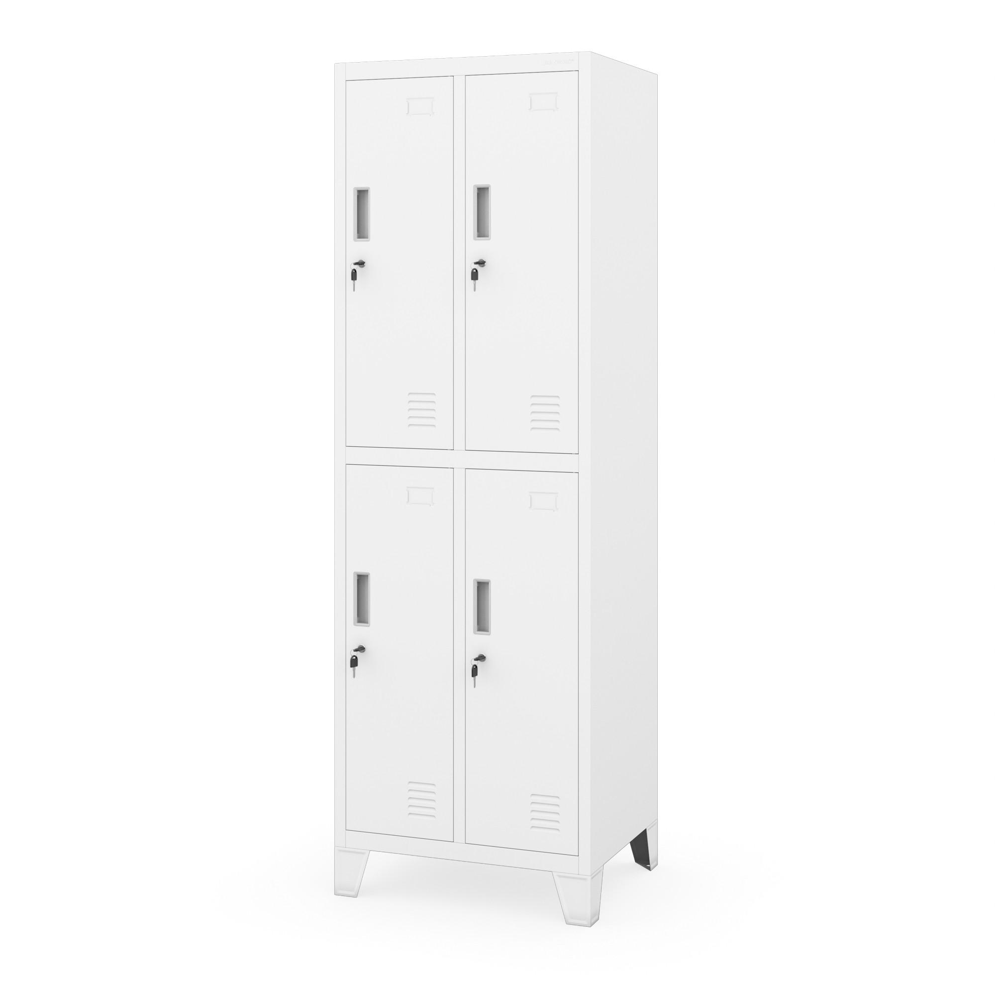 ARBEITSSCHUTZSCHRANK BARTEK 2 Plus - Weiß, Metall (56/172/45cm)