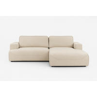 ECKSOFA LUNA mit Bettkasten und Schlaffunktion, Beige - Beige, Textil (271/195cm) - KS Home Concept
