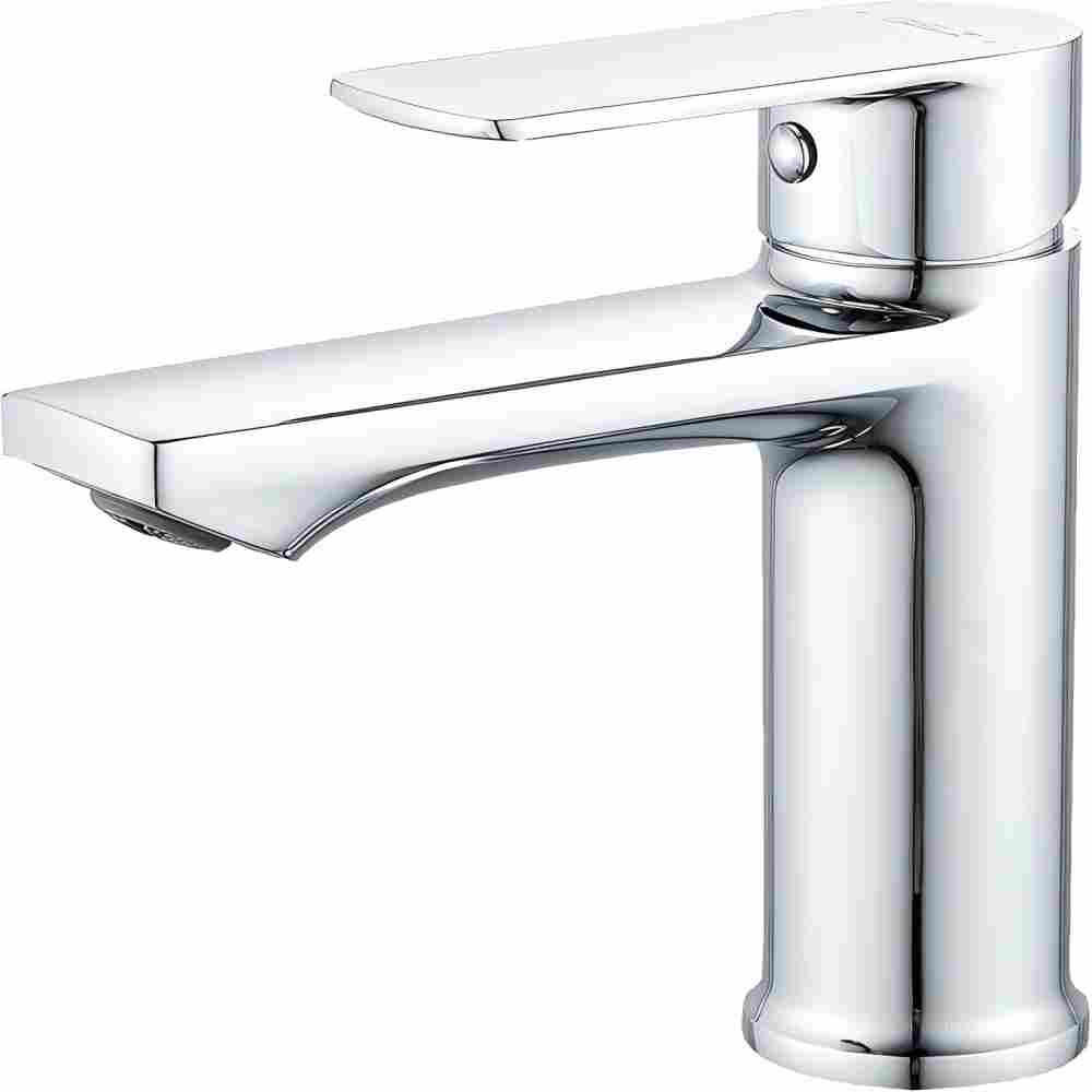 WASCHTISCHARMATUR Badezimmer – Einhebel, Chrom, Energiesparend, Einfache Installation - Chromfarben, Metall (15/13/16cm) - BELZ