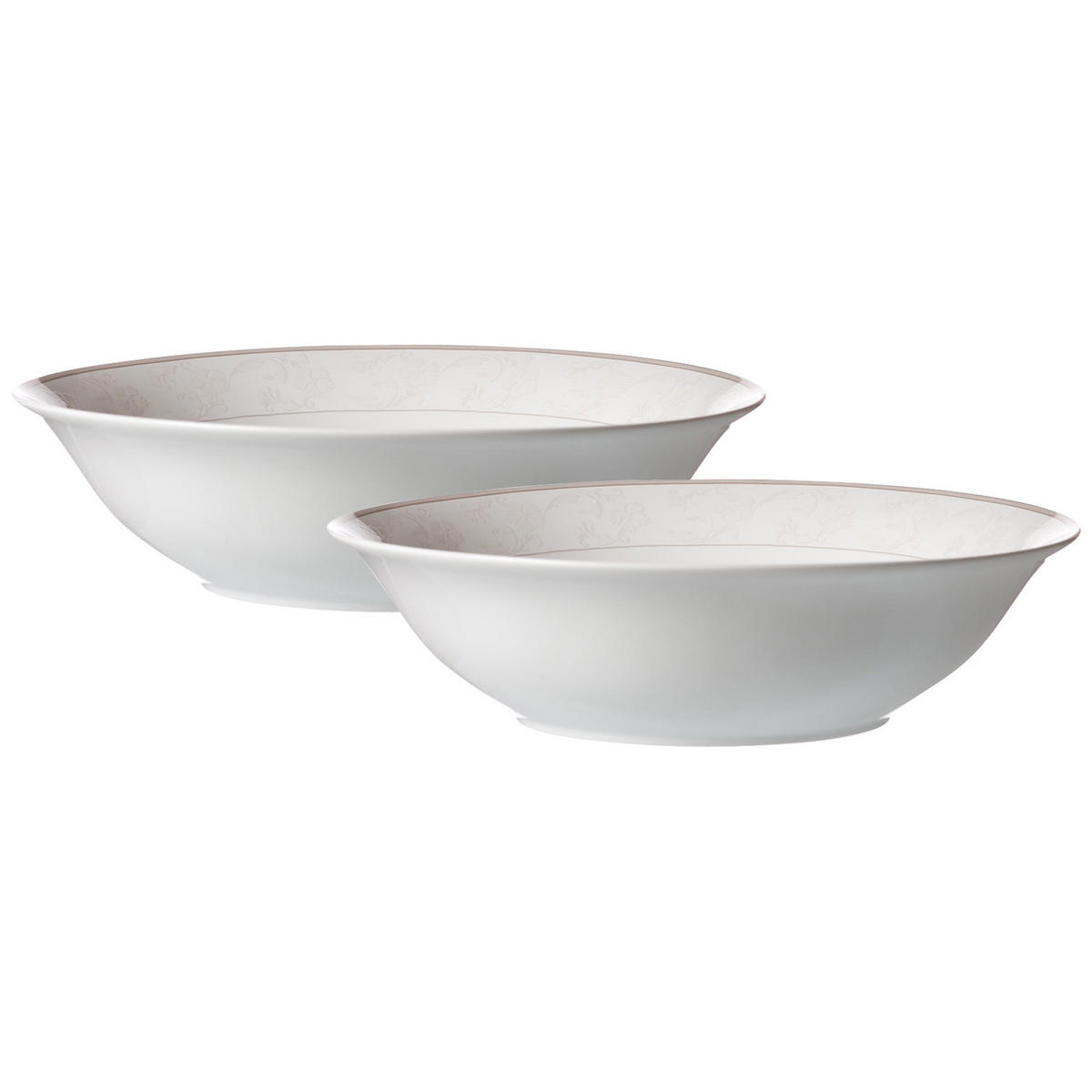 SERVIERSCHALEN Isabella beige ø 23 cm 2er Set - Beige, Keramik (23/6/23cm) - Ritzenhoff Breker