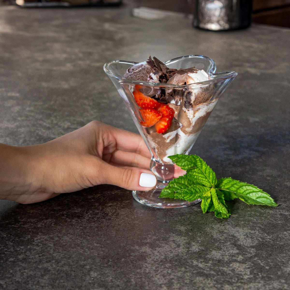 EISSCHALEN SET - Transparent, Glas - Intirilife