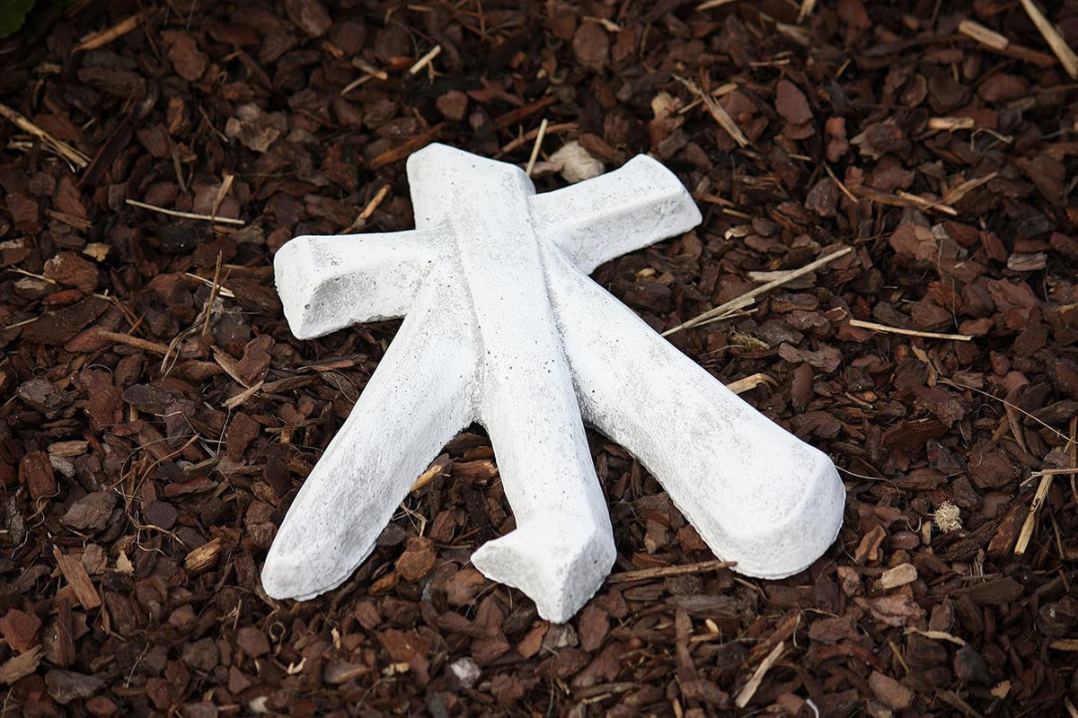 STEINFIGUR Garten- und Wanddeko Chinesische Schriftzeichen 3er Set frostfest - Grau, Stein (16/3/17cm) - stoneandstyle