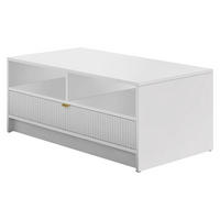 COUCHTISCH Tireno - Goldfarben/Weiß, Holzwerkstoff/Metall (50/100/40cm) - MIRJAN24