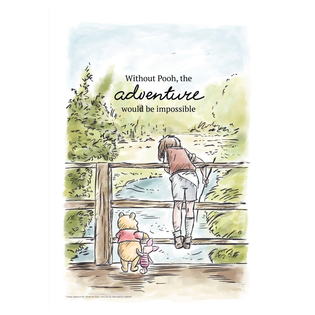 POSTER Disney - Winnie the Pooh Makes It Possible - Multicolor, Papier (30/40/0.1cm) - Poster&Frame