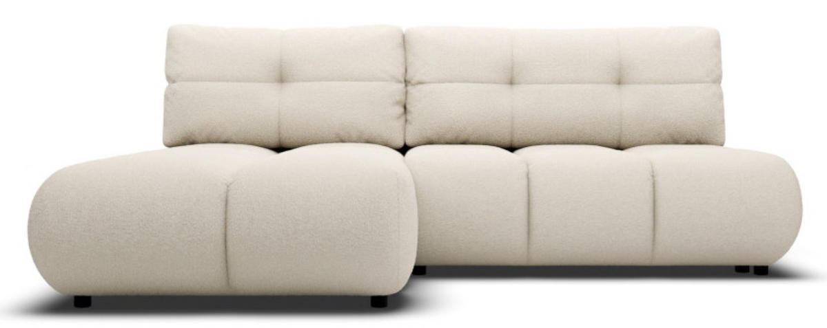 ECKSOFA Creme MILA Ausziehbar Links Ohne Armlehnen - Ecru/Creme, Textil (230/177cm) - Sepro Meble