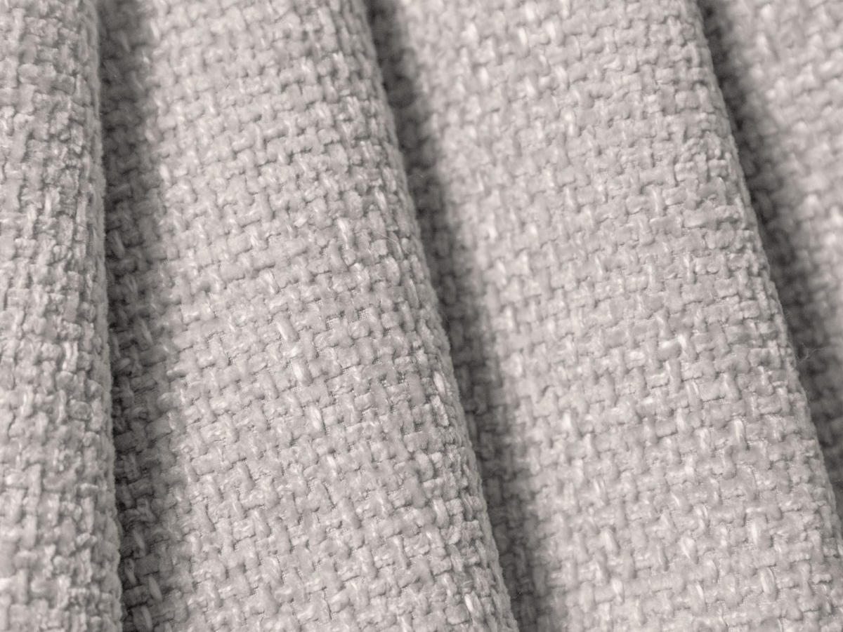 SOFA Lupine aus Chenille-Stoff hellgrau 3 Sitzplätze - Hellgrau, Textil (95/70/230cm) - Micadoni
