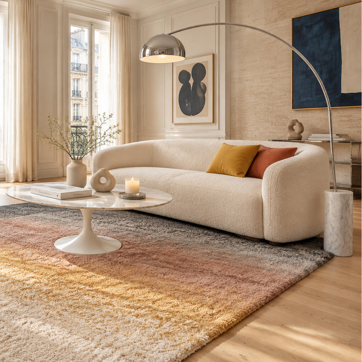 TEPPICH dicht bequem mehrfarbig - Multicolor, Textil (160/230cm) - AFK Living
