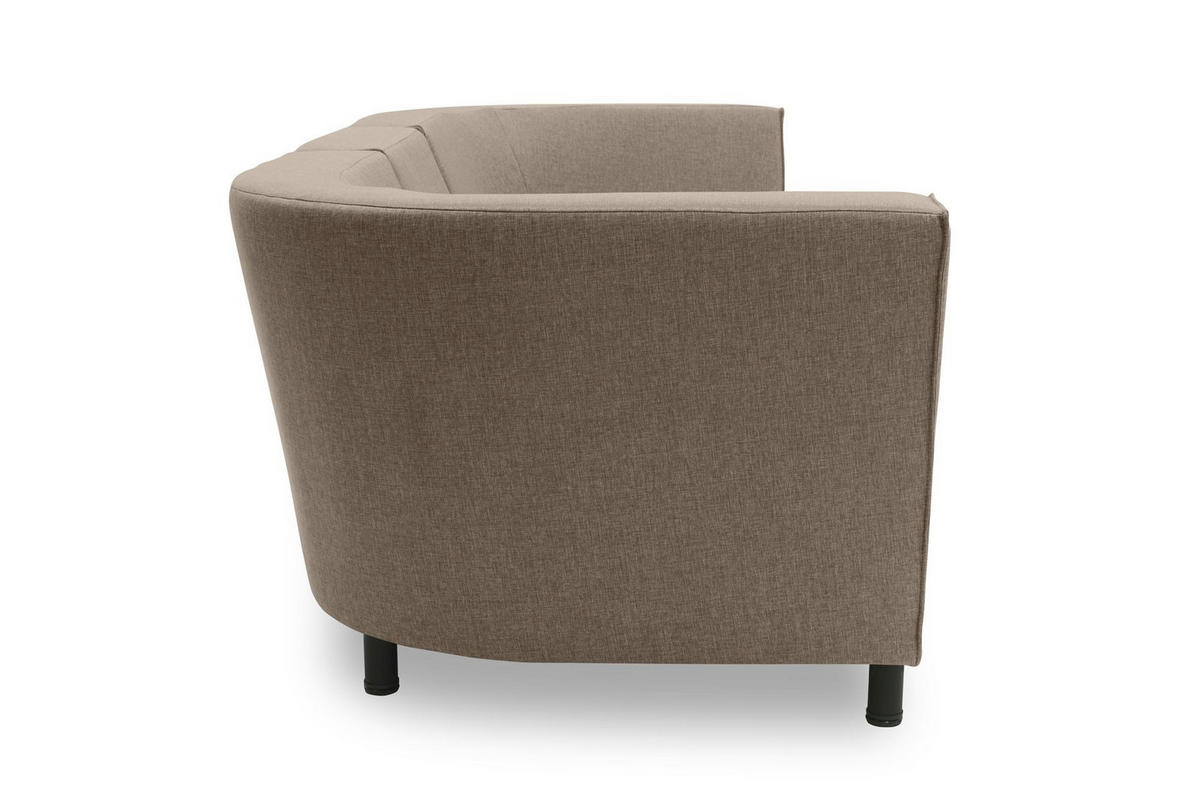 GARTENLOUNGE-SOFA 3-Sitzer Brandie 279x77x103 mit Outdoorbezug braun - Braun, Kunststoff (279/77/103cm) - 58aufmkessel
