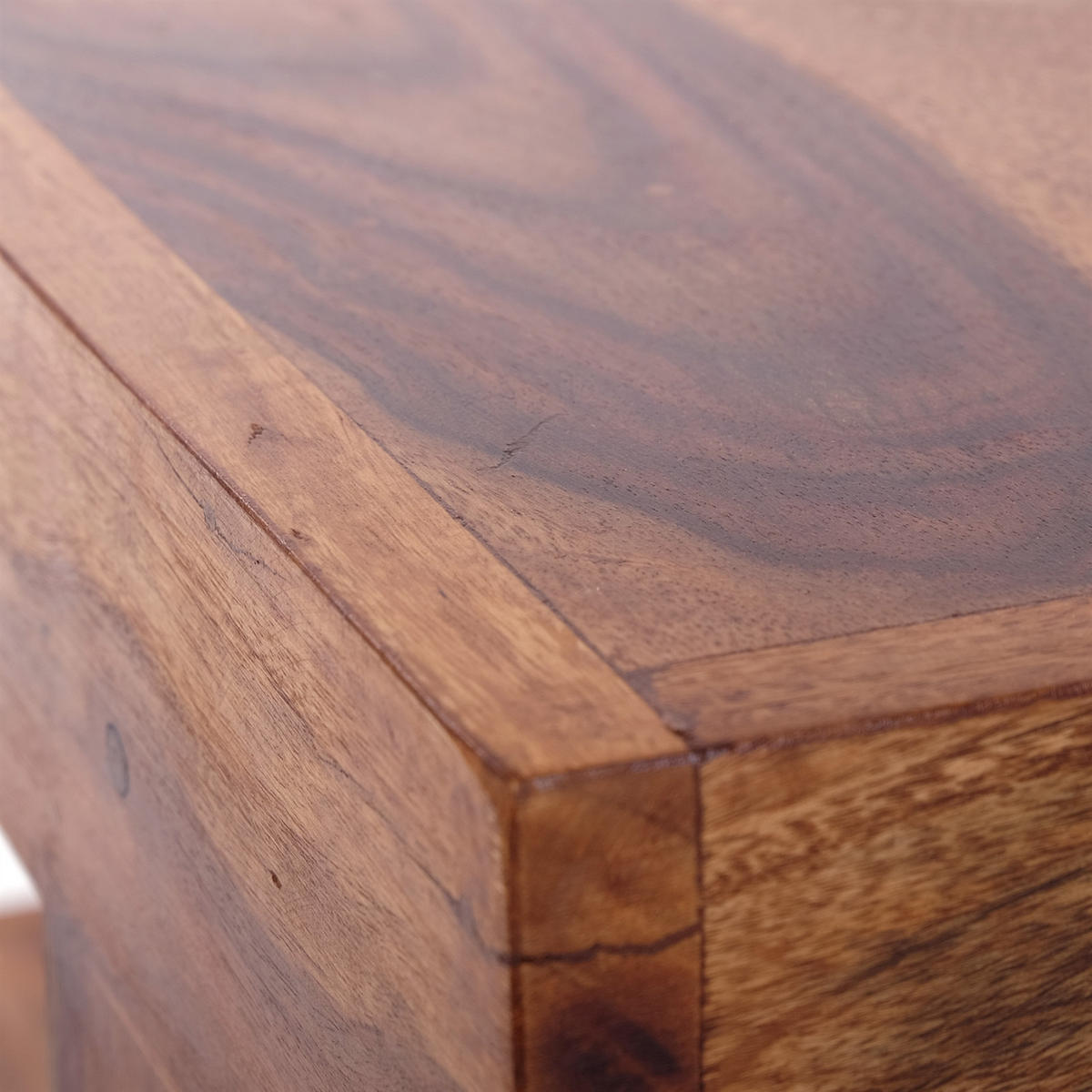 COUCHTISCH TIERRA Sheesham Holz massiv naturfarben - Naturfarben, Holz (45/45/40cm) - DESIGN DELIGHTS