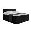 BOXSPRINGBETT mit Matratze H3|H4 und Lattenrost - TOLO KING 140x200 Cord - Schwarz - Schwarz, Holzwerkstoff (140/200cm) - ALTDECOR