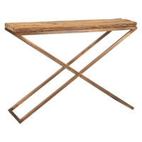 KONSOLE aus Holz und Metall 112x37x82 cm - Kupferfarben, Metall (82/112/37cm) - Wanderlust