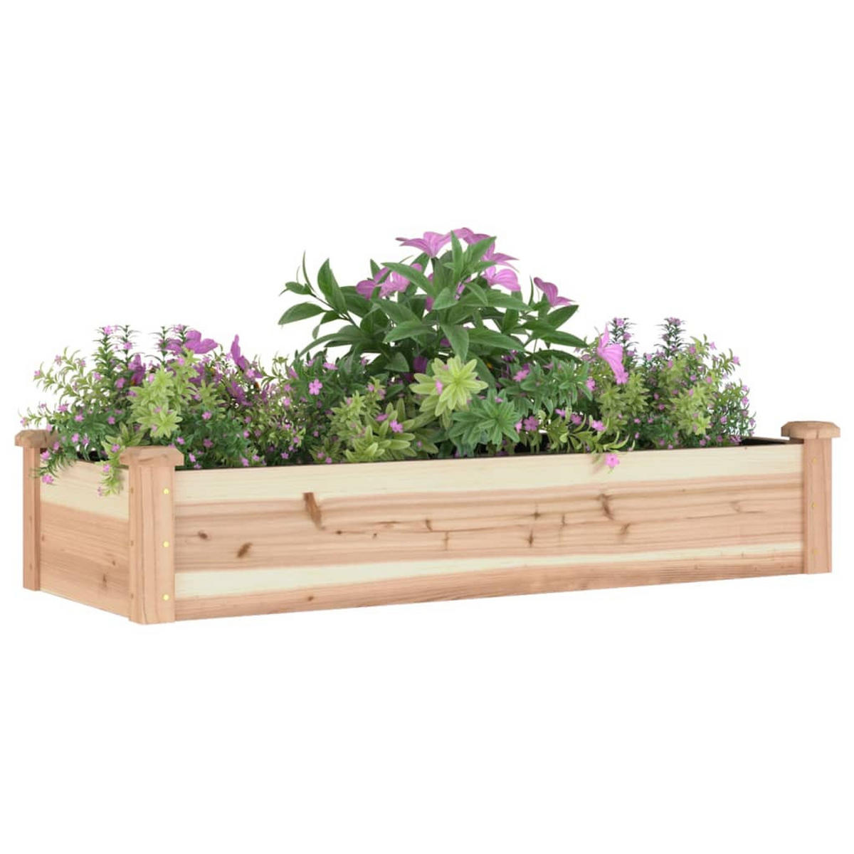 HOCHBEET mit Einsatz 120x45x25 cm Massivholz Tanne - Naturfarben, Holz (120/25/45cm)