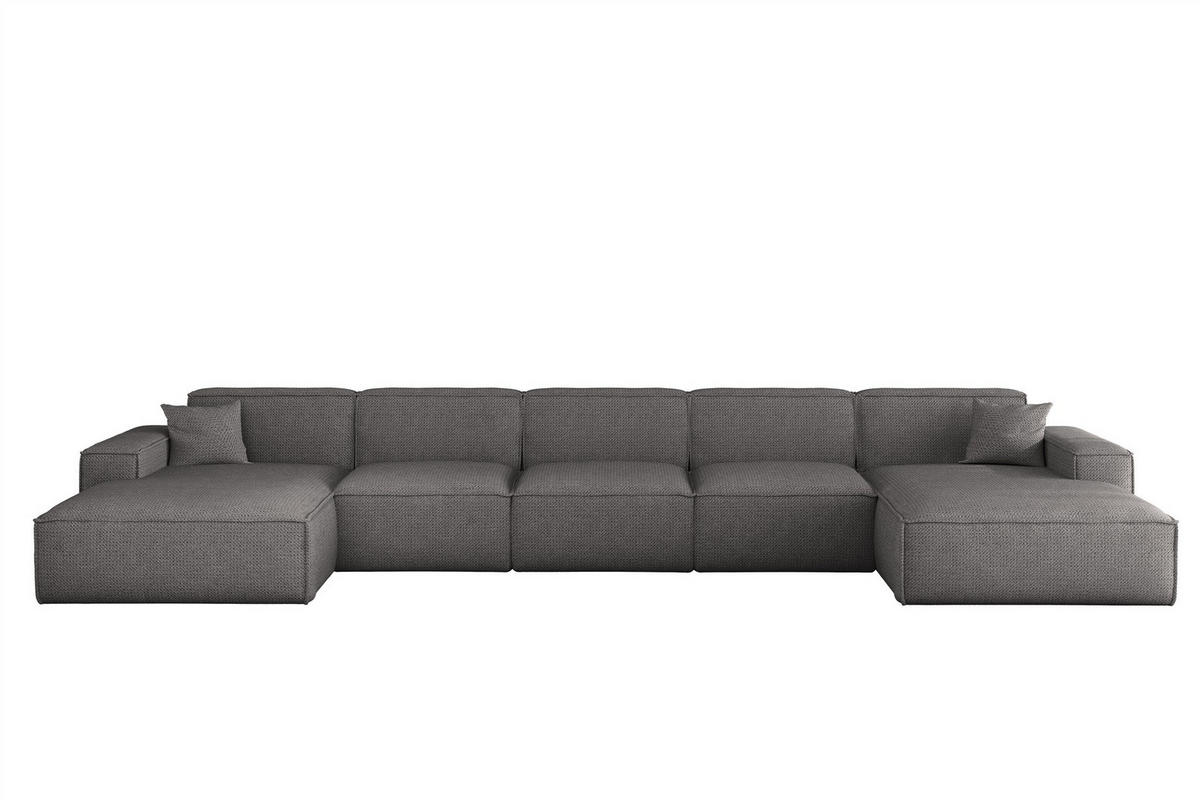 WOHNLANDSCHAFT Celes Premium Xl Artico - Grau, Holzwerkstoff/Textil (462/73/165cm) - Fun Möbel