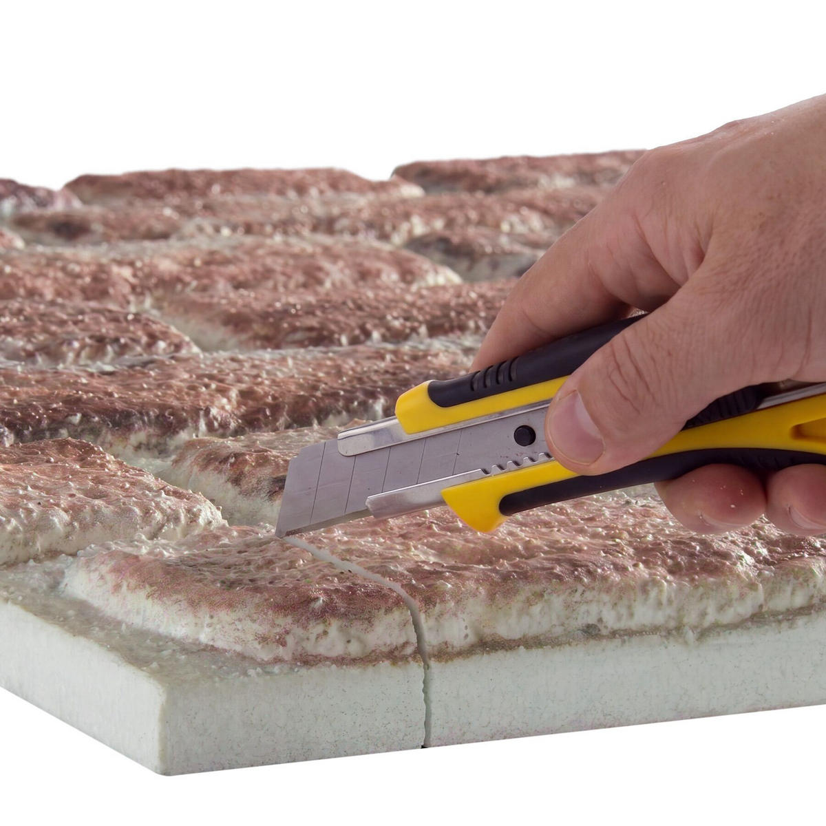 3D-WANDPANEELE , 100 x 50 x 2 cm, 5 m² Abdeckungsfläche, flexibel zuschneidbar, Backstein dunkelrotbraun - Braun, Kunststoff (50/2/100cm) - tectake