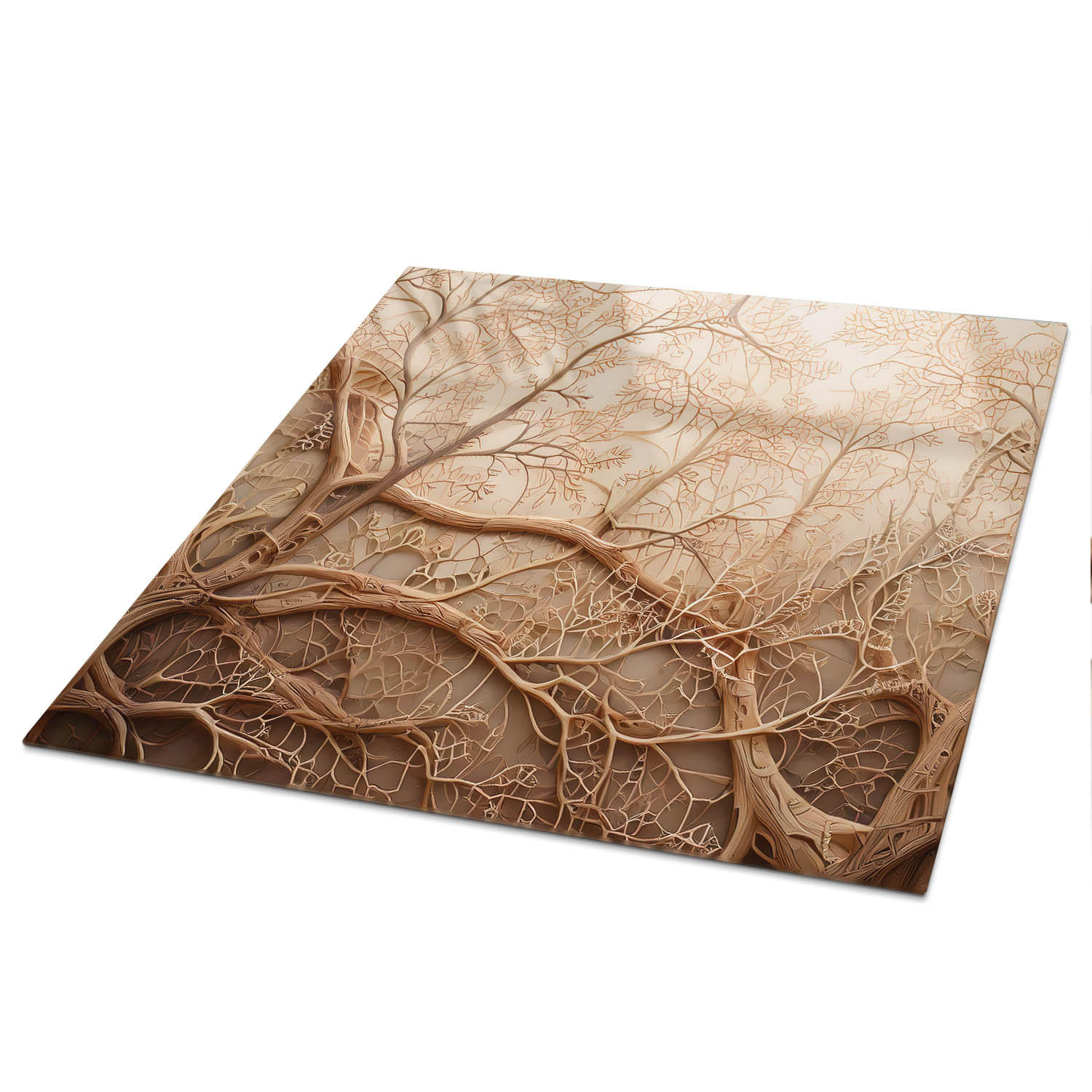 Wallfluent Tischplatte Beige 50x0.4x50 cm