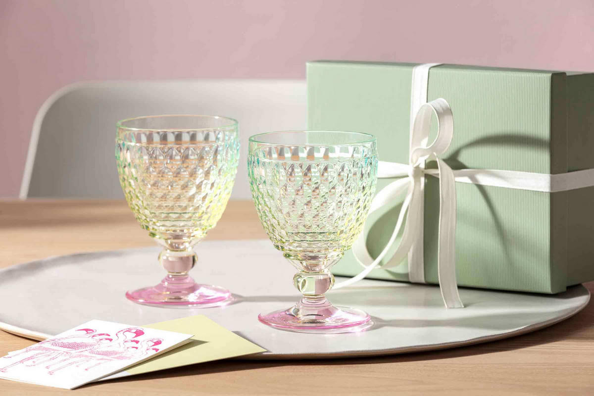 ROTWEINGLÄSER Boston Pearl bunt 200 ml 4er Set - Multicolor, Glas (0.2L) - Villeroy & Boch