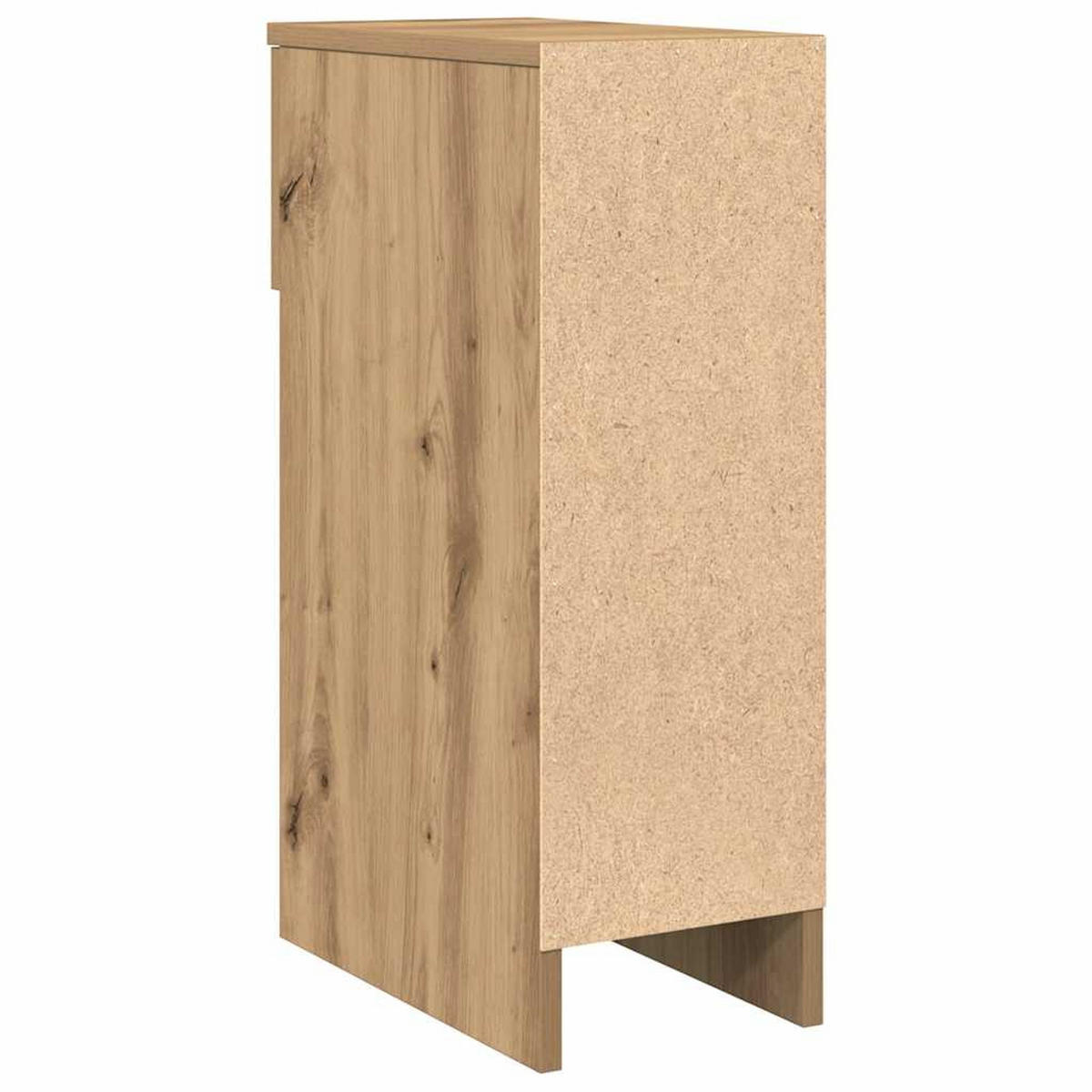 NACHTTISCH mit Schublade 20/36/60 cm in Artisan-Eiche Dekor - Eiche Artisan, Holz (20/60/36cm) - vidaXL