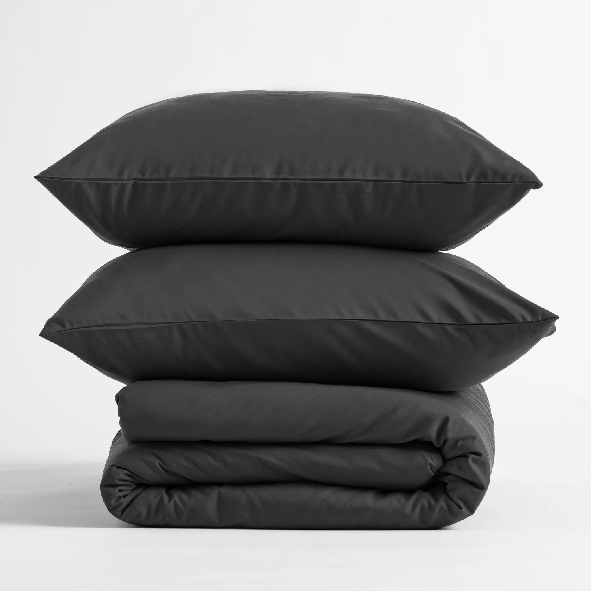 BETTWÄSCHE Micros - Schwarz, Textil (160/200cm) - home&you