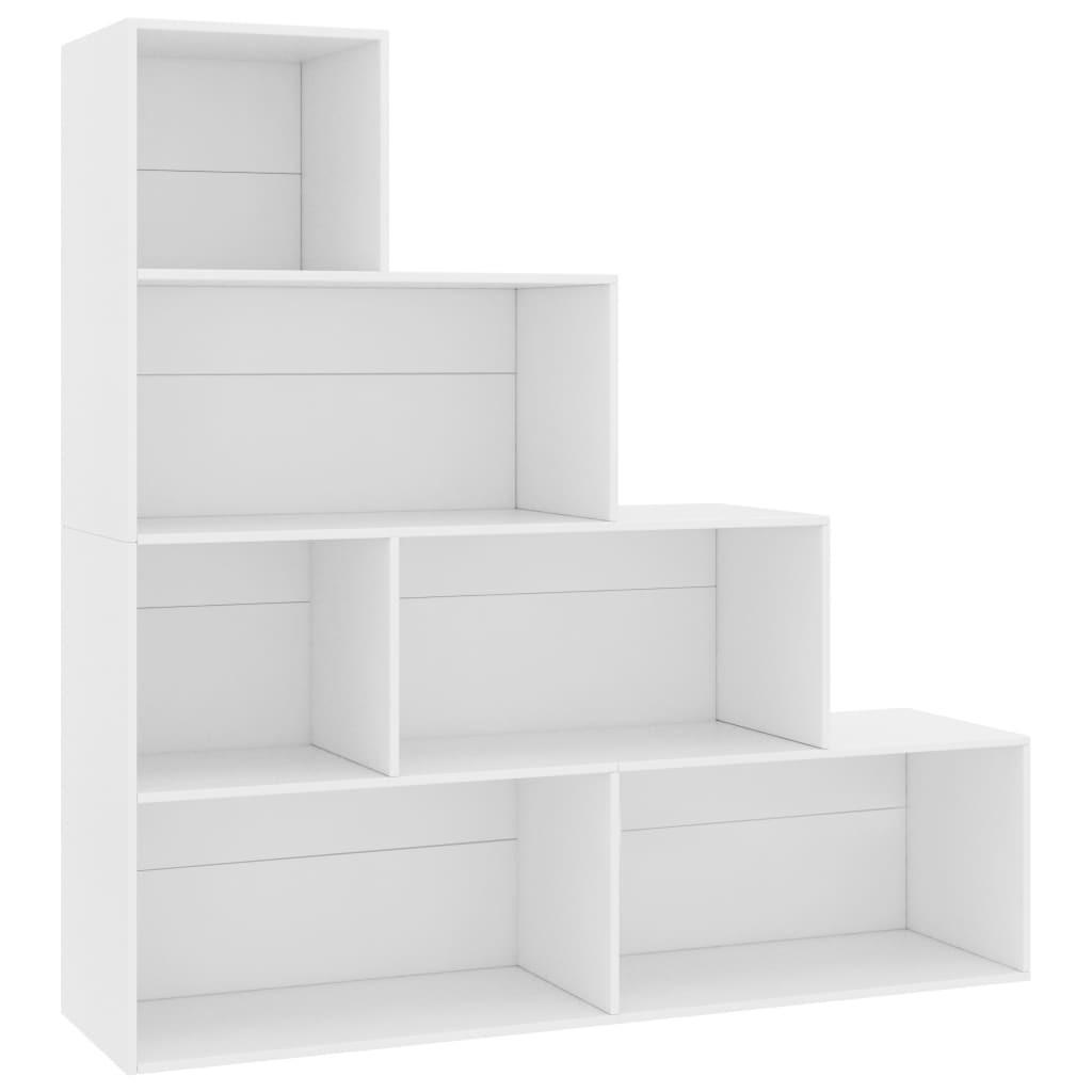 vidaXL Bücherregal Weiß 155x160x24 cm