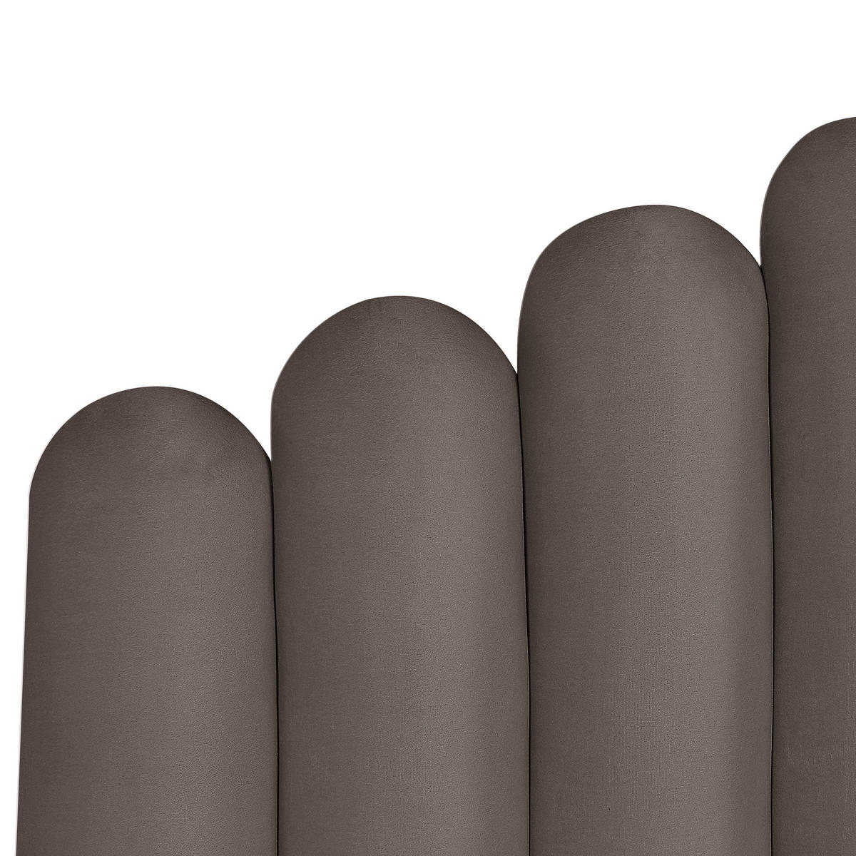 POLSTERBETT 160x200 cm Beige Vincennes - Taupe, Textil (160/200cm) - Beliani