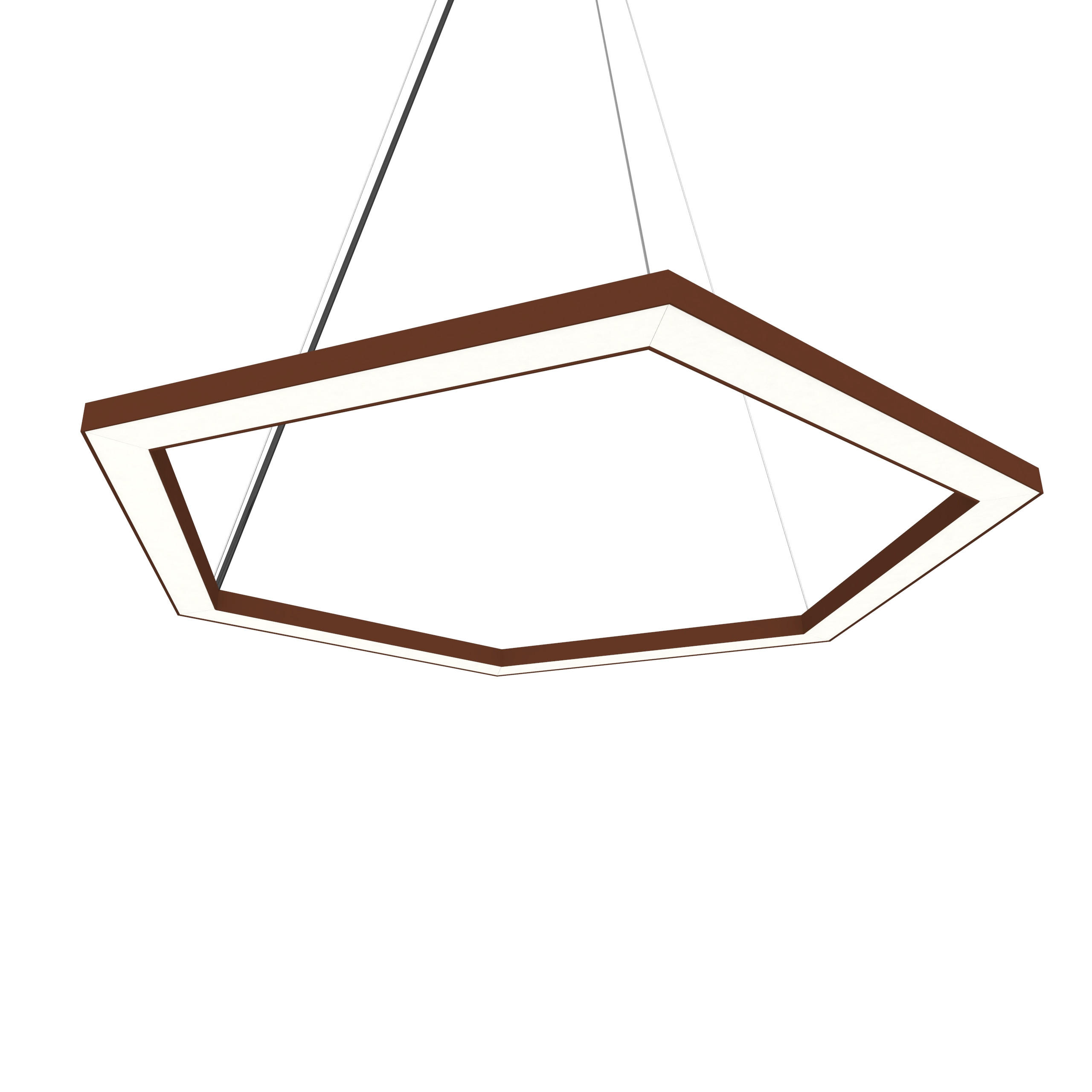 Lumicom Led-Hängeleuchte Dunkelbraun 100x60x1.6 cm