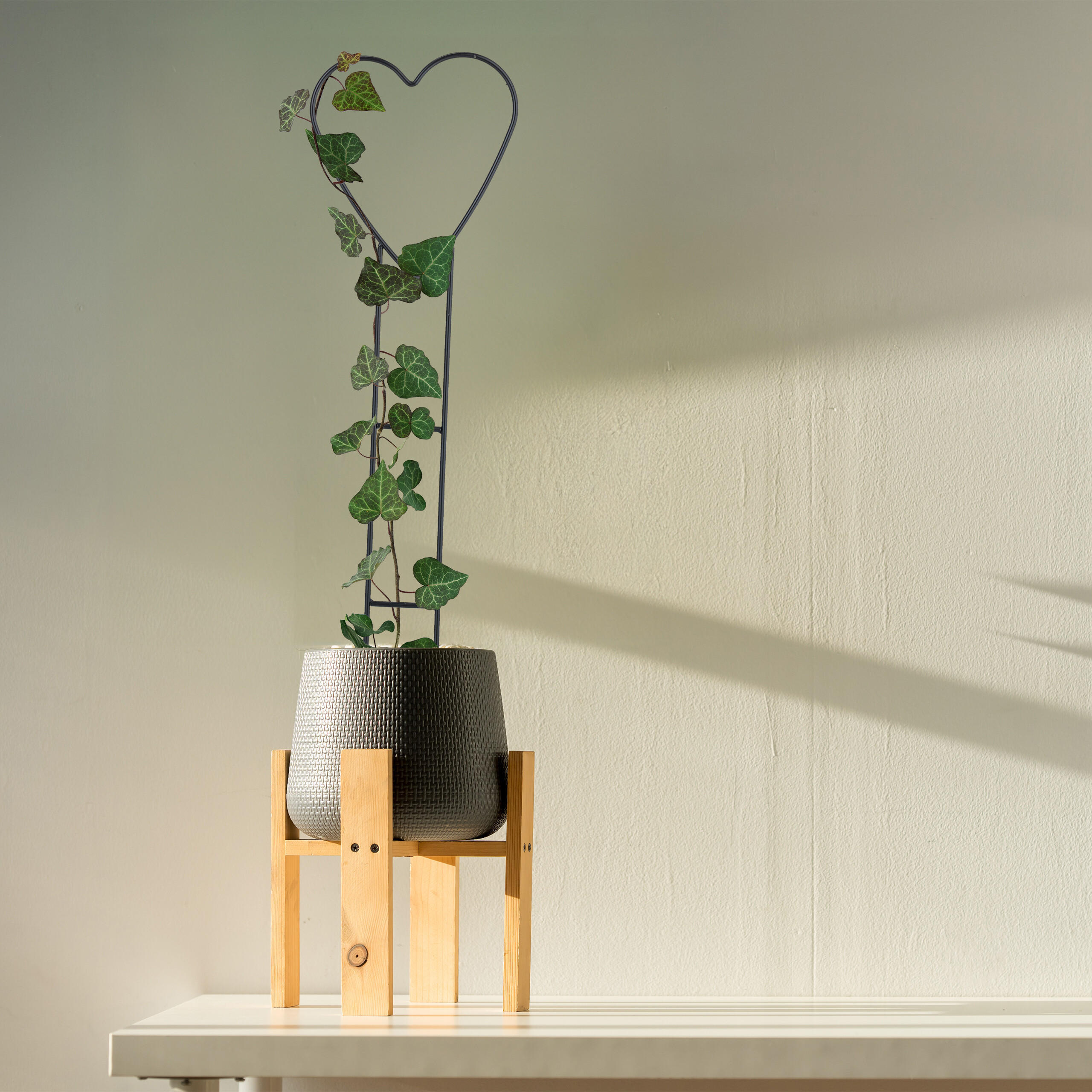 4xRANKHILFE - Schwarz, Kunststoff/Metall (14.5/48/0.5cm) - Relaxdays