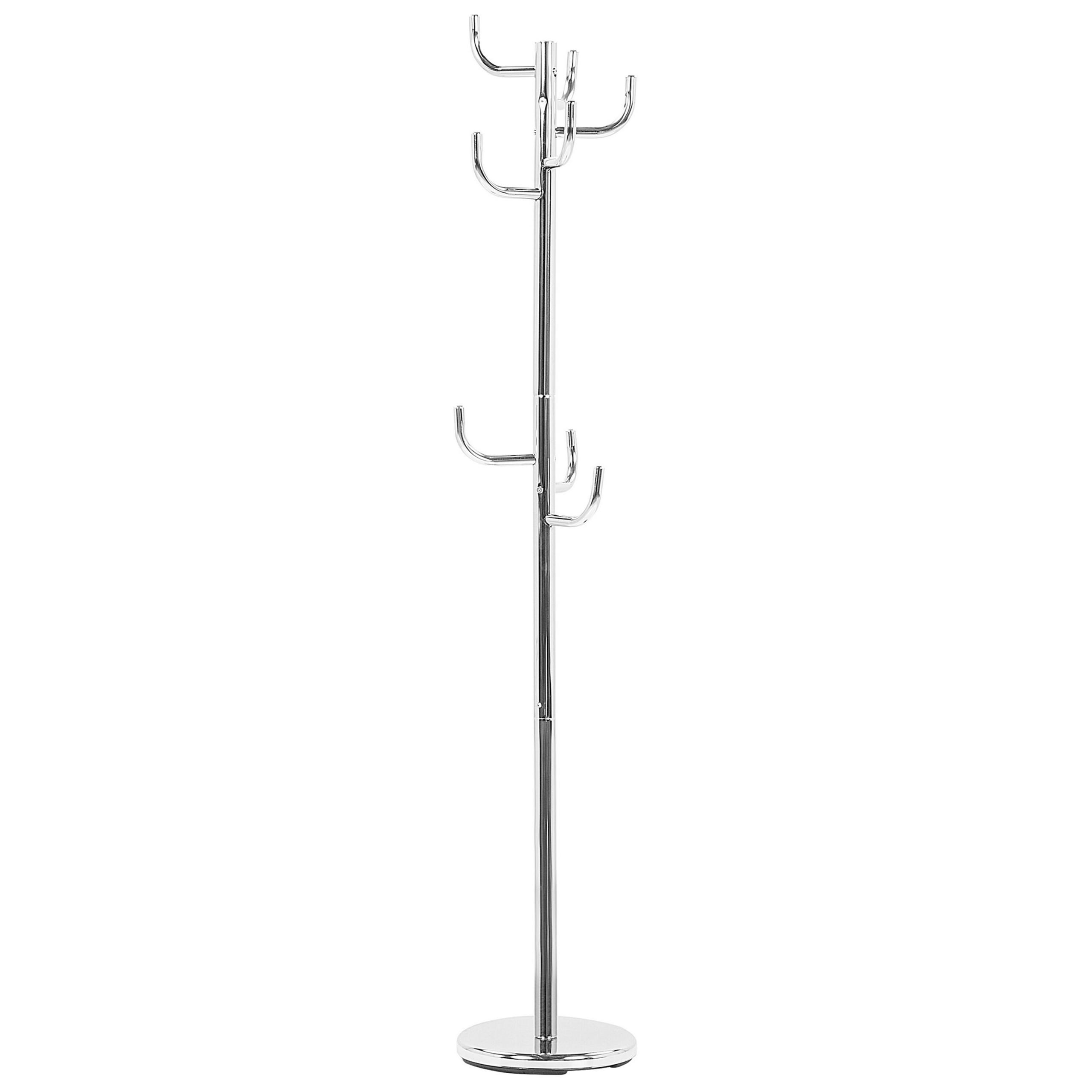 KLEIDERSTÄNDER Chromstahl silber 175 cm Trenton - Silberfarben, Metall (30/175/30cm) - Beliani