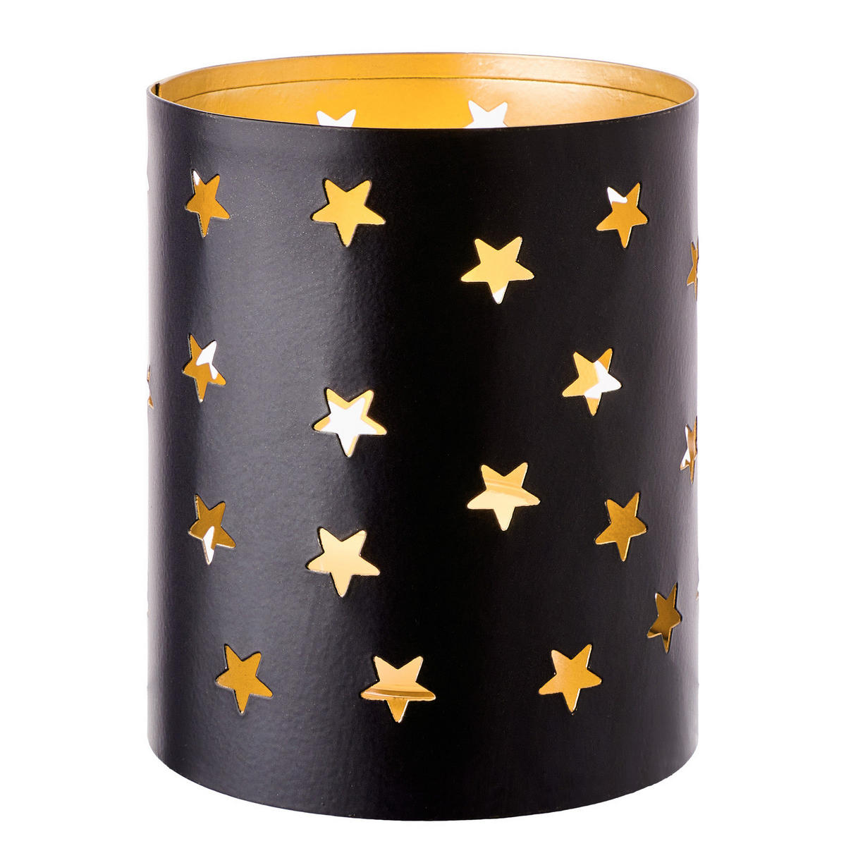 WINDLICHT (4er Set) Luminous - Schwarz, Metall (8/10/8cm) - Butlers