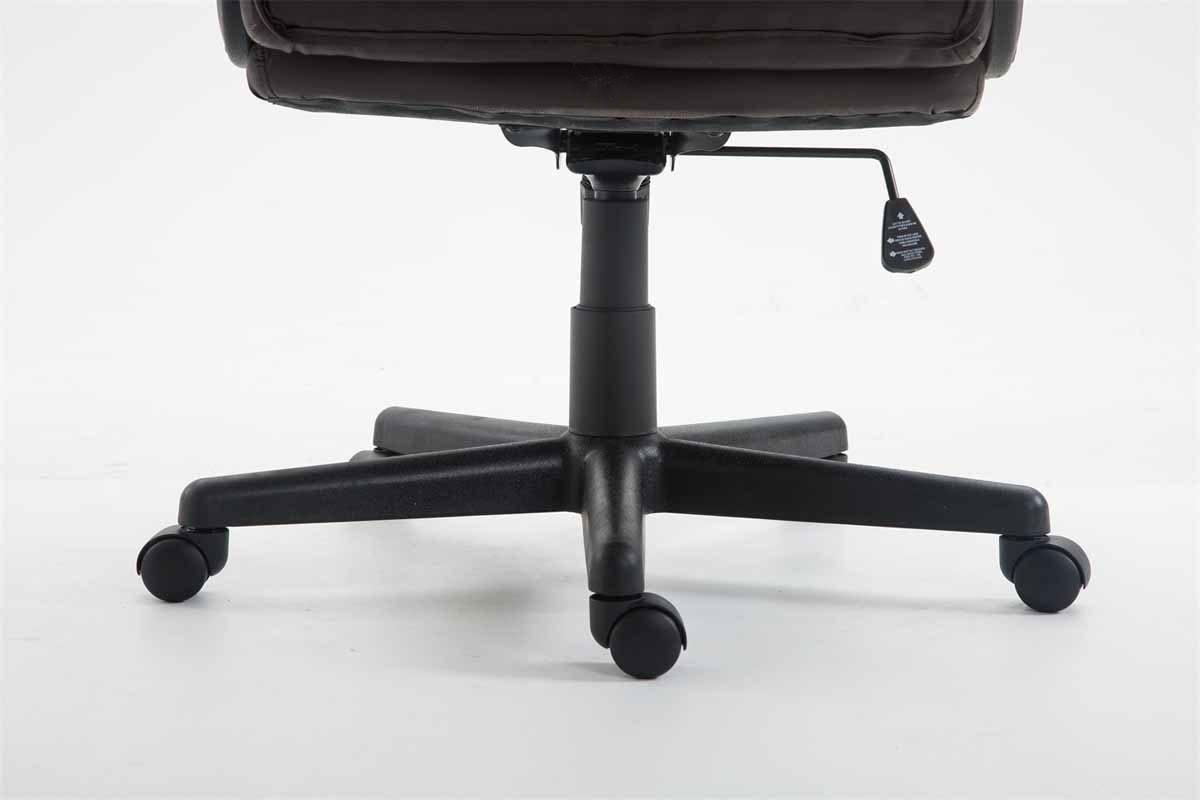 CHEFSESSEL Lederlook Braun - Schwarz/Braun, Kunststoff/Textil (66/106/70cm) - CLP