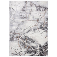 KOBEREC grafitový sivý abstraktný - 300 x 400 cm - tmavosivá, textil (300/400cm) - Mazovia
