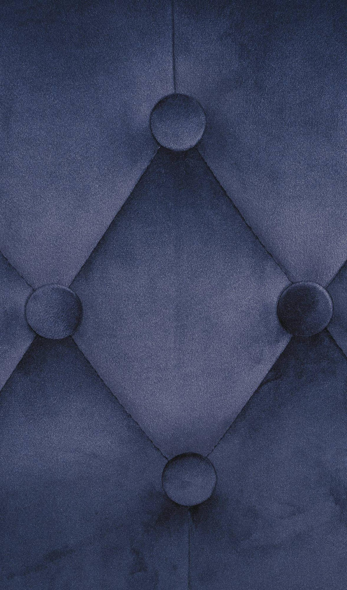 BARHOCKER Samt blau - Chromfarben/Blau, Textil (62/103/55cm) - CLP