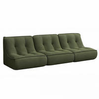 GARTENSOFA mit 3 Sitzplätzen, Grün - Grün, Textil (240/70/90cm) - Oviala