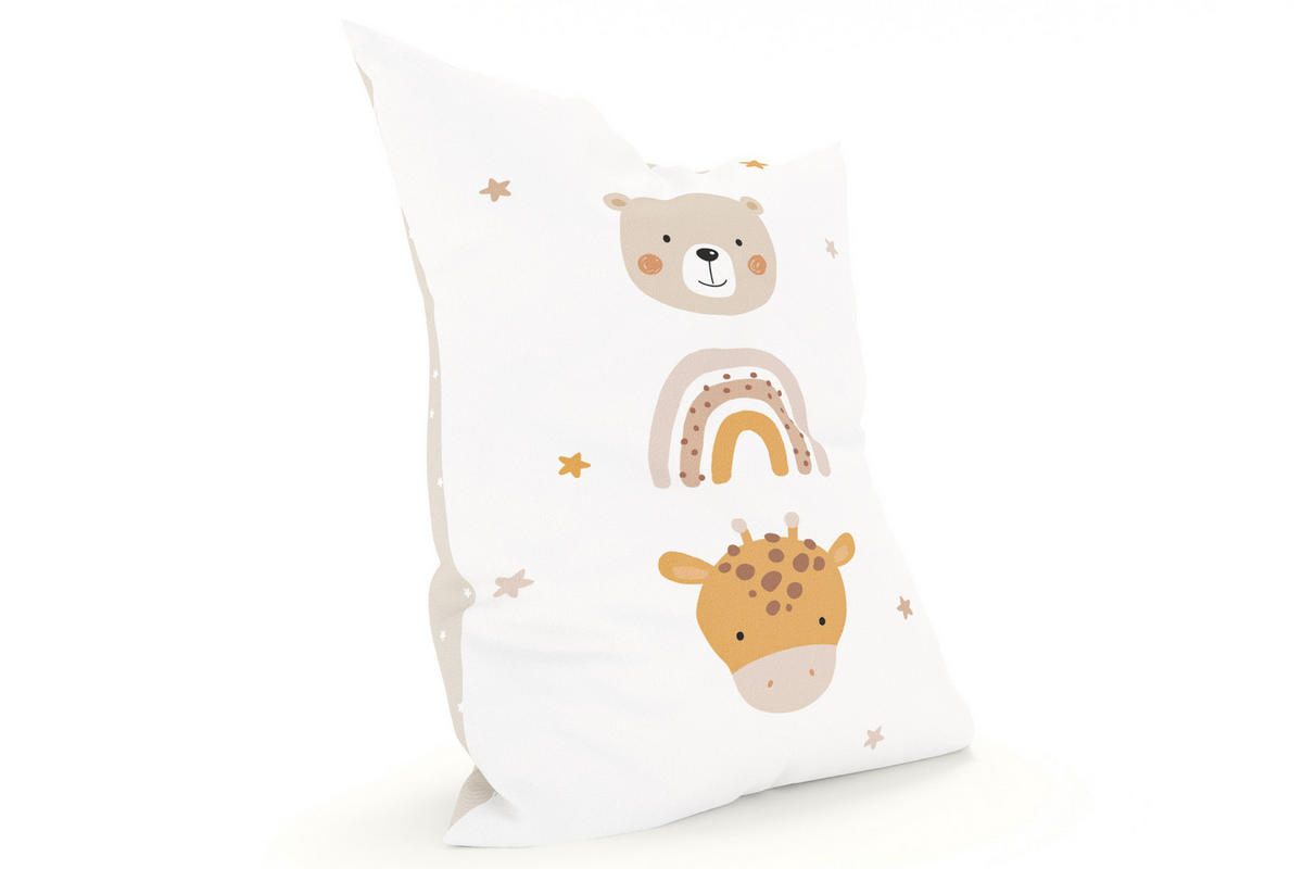 KINDER-SITZSACK - Little friends - Hellbraun/Weiß, Textil (100/25/135cm) - Green Bean