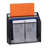 DOKUMENTENHALTER - Schwarz, Metall (32/29.5/9cm) - Relaxdays