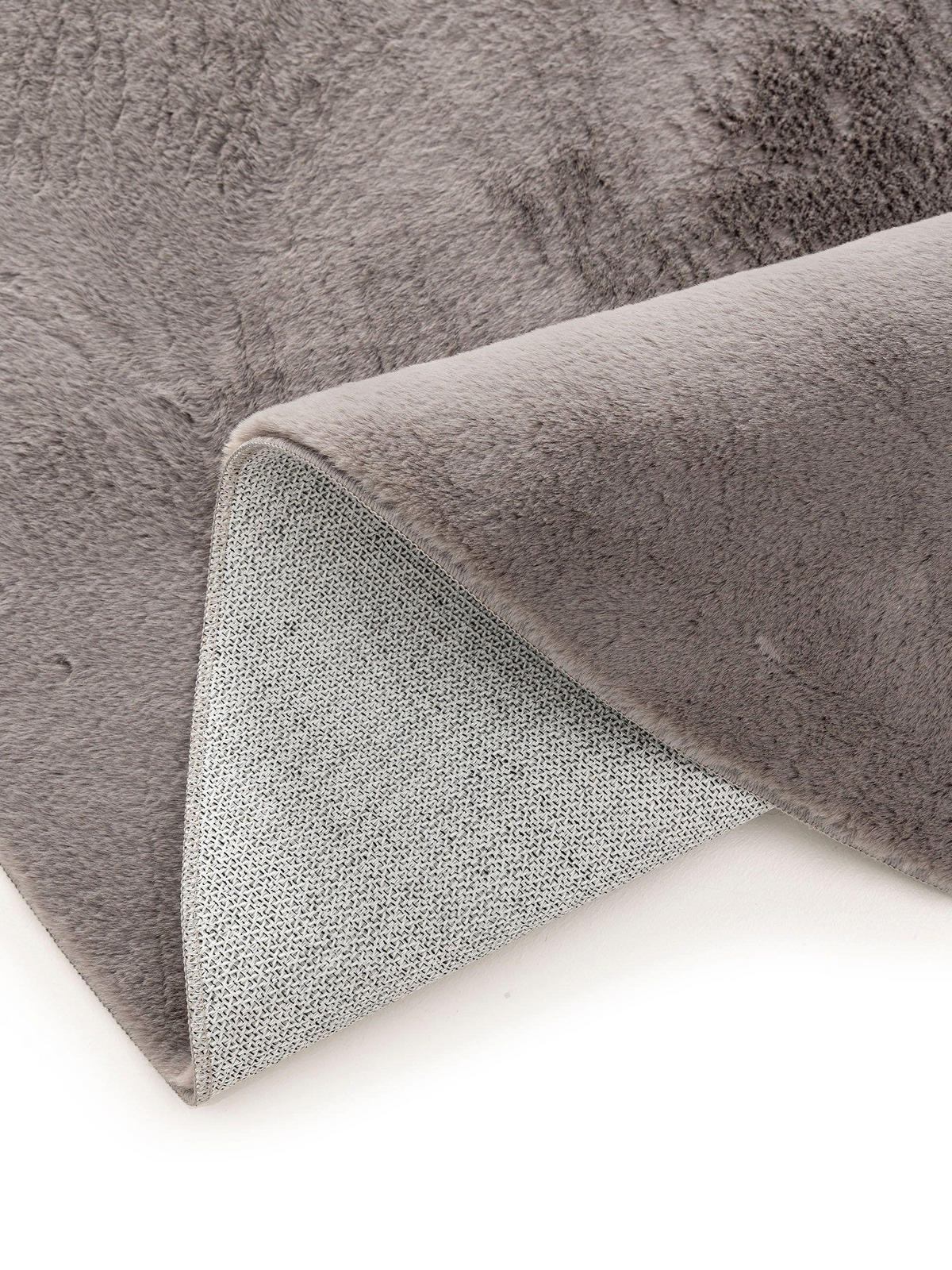 KUNSTFELLTEPPICH Furry Grau ø 80 cm rund - Grau, Kunststoff (80/80cm) - benuta