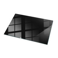 TISCHPLATTE 100x70 cm Glatte Schwarze Oberfläche - Schwarz Hochglanz/Schwarz, Glas (100/70/0.4cm) - TULUP