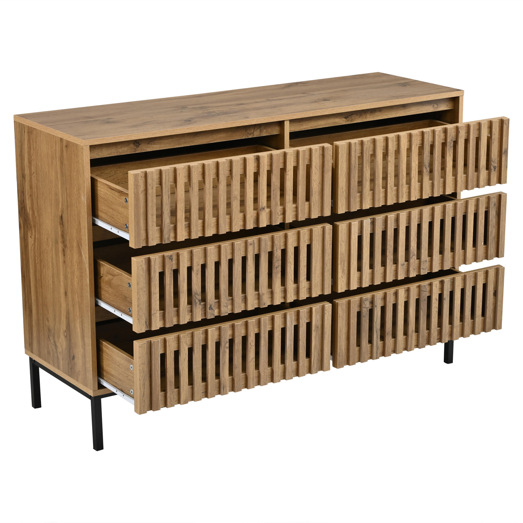 Flieks Sideboard Natur 120x81x40 cm