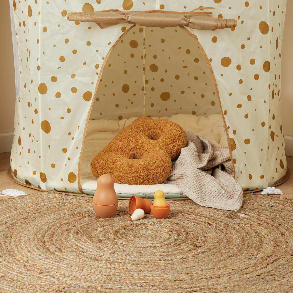 MATROSCHKA Silikon - ab 6 Monate - Multicolor, Kunststoff (65/65cm) - Bieco Spielwaren