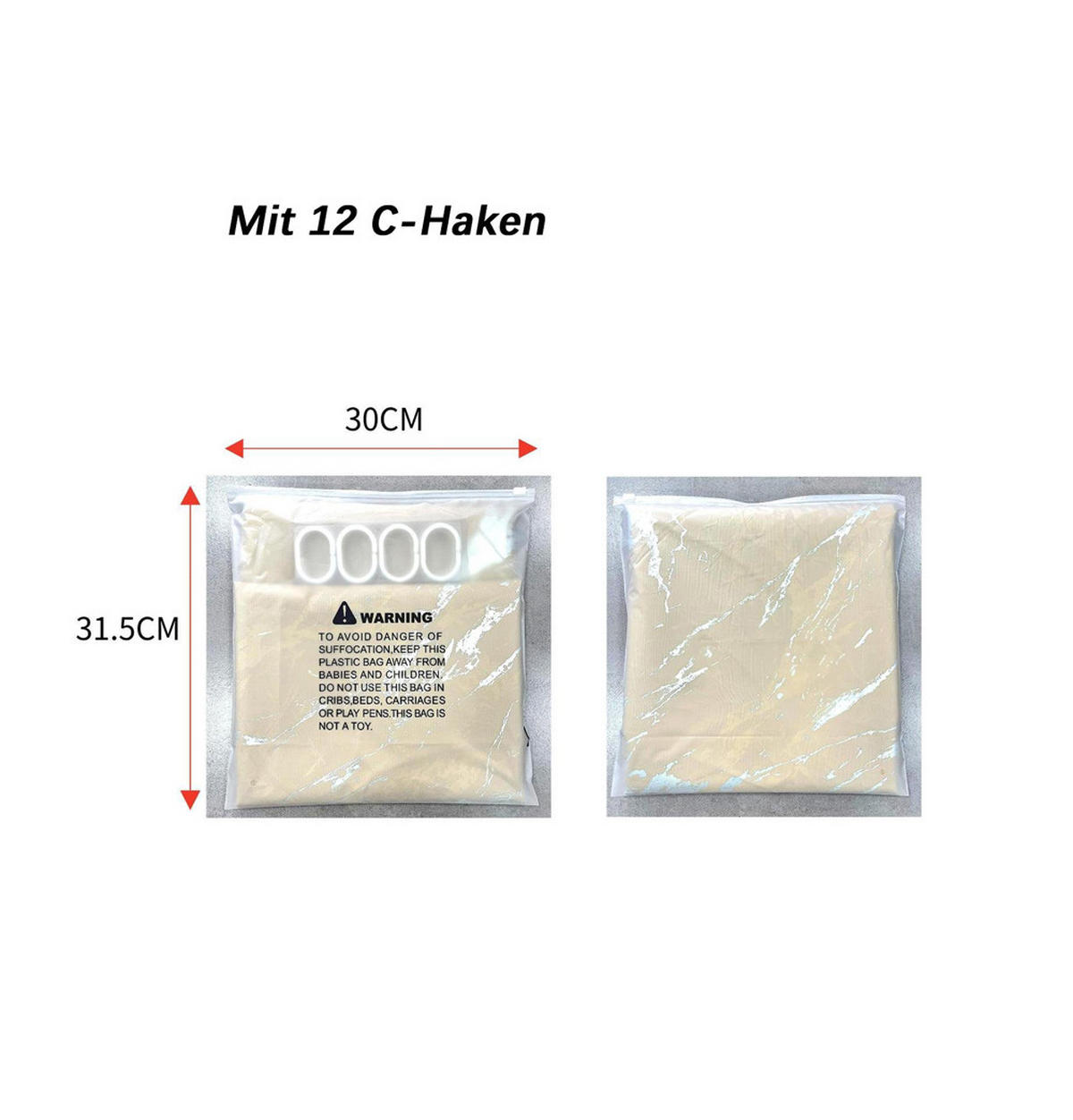 DUSCHVORHANG 180/180 cm grau - Grau, Textil (180/180cm) - Kaket